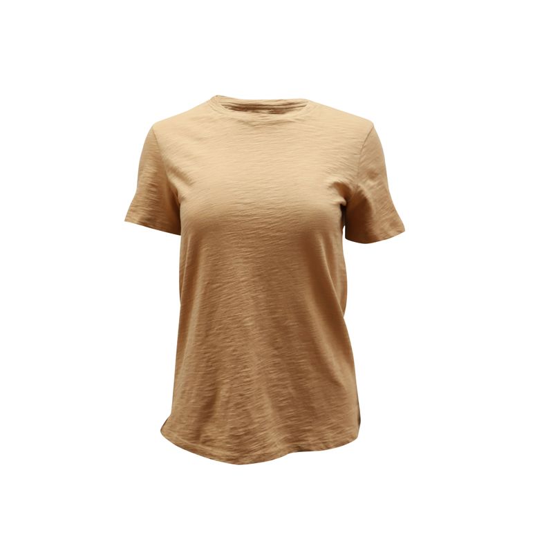 Theory Fitted Tee In Beige Cotton